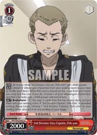 3rd Division Vice-Captain, Peh-yan - Tokyo Revengers - Weiss Schwarz card