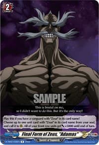 Final Form of Zeus, "Adamas" - D-TB02: Record of Ragnarok - Cardfight Vanguard card