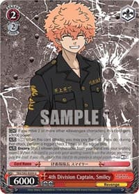 4th Division Captain, Smiley - Tokyo Revengers - Weiss Schwarz card