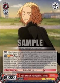 New Era for Delinquents, Mikey - Tokyo Revengers - Weiss Schwarz card