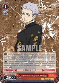 2nd Division Captain, Mitsuya - Tokyo Revengers - Weiss Schwarz card
