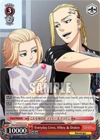 Everyday Lives, Mikey & Draken - Tokyo Revengers - Weiss Schwarz card