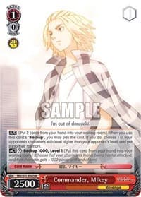 Commander, Mikey - Tokyo Revengers - Weiss Schwarz card