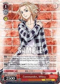 Commander, Mikey (SR) - Tokyo Revengers - Weiss Schwarz card