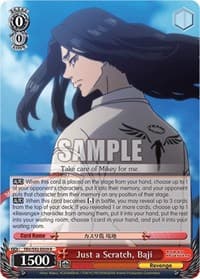 Just a Scratch, Baji - Tokyo Revengers - Weiss Schwarz card