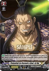 Potential to Exceed a God, Lu Bu - D-TB02: Record of Ragnarok - Cardfight Vanguard card