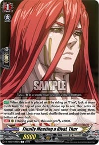 Finally Meeting a Rival, Thor - D-TB02: Record of Ragnarok - Cardfight Vanguard card