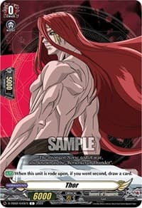 Thor - D-TB02: Record of Ragnarok - Cardfight Vanguard card