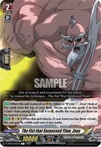 The Fist that Surpassed Time, Zeus - D-TB02: Record of Ragnarok - Cardfight Vanguard card