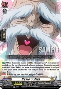 It's me, Zeus - D-TB02: Record of Ragnarok - Cardfight Vanguard card