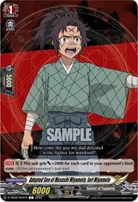 Adopted Son of Musashi Miyamoto, Iori Miyamoto - D-TB02: Record of Ragnarok - Cardfight Vanguard card