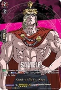 God of War, Ares (RGR) - D-TB02: Record of Ragnarok - Cardfight Vanguard card