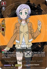 Youngest Valkyrie Sister, Goll (RGR) - D-TB02: Record of Ragnarok - Cardfight Vanguard card