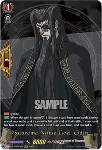 Supreme Norse God, Odin (RGR) - D-TB02: Record of Ragnarok - Cardfight Vanguard card