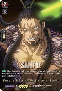 Potential to Exceed a God, Lu Bu (RGR) - D-TB02: Record of Ragnarok - Cardfight Vanguard card