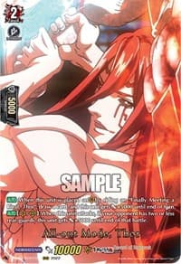 All-out Mode, Thor (RGR) - D-TB02: Record of Ragnarok - Cardfight Vanguard card