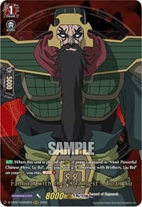 Familiar with the "Strongest", Guan Yu (RGR) - D-TB02: Record of Ragnarok - Cardfight Vanguard card