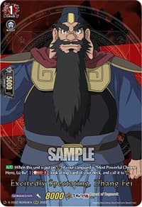 Excitedly Spectating, Zhang Fei (RGR) - D-TB02: Record of Ragnarok - Cardfight Vanguard card