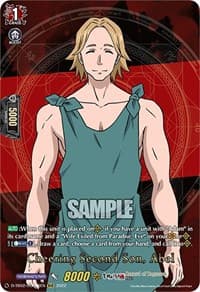 Cheering Second Son, Abel (RGR) - D-TB02: Record of Ragnarok - Cardfight Vanguard card