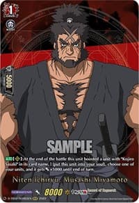 Niten Ichiryu, Musashi Miyamoto (RGR) - D-TB02: Record of Ragnarok - Cardfight Vanguard card
