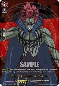 God of Conquest, Adamas (RGR) - D-TB02: Record of Ragnarok - Cardfight Vanguard card