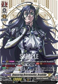 Unwavering Determination, Brunhilde (SP) - D-TB02: Record of Ragnarok - Cardfight Vanguard card