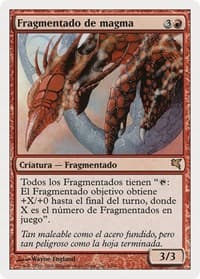 Magma Sliver (Spanish) - "Fragmentado de magma" - Magic Encyclopedia 2005 (Salvat/Hachette) - Magic: The Gathering card