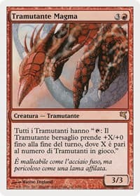 Magma Sliver (Italian) - "Tramutante Magma" - Magic Encyclopedia 2005 (Salvat/Hachette) - Magic: The Gathering card