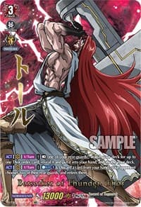 Berserker of Thunder, Thor (SSP) - D-TB02: Record of Ragnarok - Cardfight Vanguard card