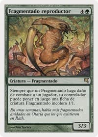 Brood Sliver (Spanish) - "Fragmentado reproductor" - Magic Encyclopedia 2005 (Salvat/Hachette) - Magic: The Gathering card