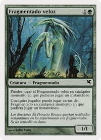 Quick Sliver (Spanish) - "Fragmentado veloz" - Magic Encyclopedia 2005 (Salvat/Hachette) - Magic: The Gathering card