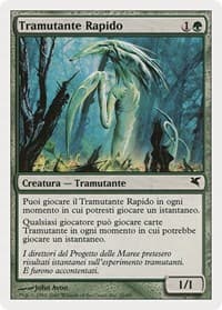 Quick Sliver (Italian) - "Tramutante Rapido" - Magic Encyclopedia 2005 (Salvat/Hachette) - Magic: The Gathering card