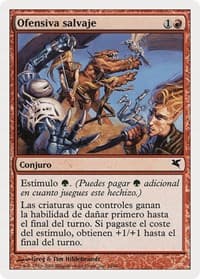 Savage Offensive (Spanish) - "Ofensiva salvaje" - Magic Encyclopedia 2005 (Salvat/Hachette) - Magic: The Gathering card