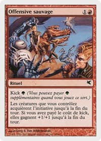 Savage Offensive (French) - "Offensive sauvage" - Magic Encyclopedia 2005 (Salvat/Hachette) - Magic: The Gathering card
