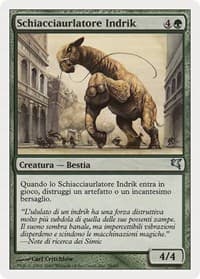 Indrik Stomphowler (Italian) - "Schiacciaurlatore Indrik" - Magic Encyclopedia 2005 (Salvat/Hachette) - Magic: The Gathering card