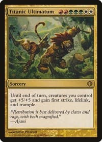 Titanic Ultimatum - Shards of Alara - Magic: The Gathering card