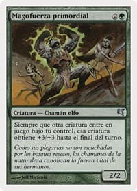 Primal Forcemage (Spanish) - "Magofuerza primordial" - Magic Encyclopedia 2005 (Salvat/Hachette) - Magic: The Gathering card