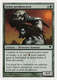 Gruul Scrapper (Spanish) - "Gruul pendenciero" - Magic Encyclopedia 2005 (Salvat/Hachette) - Magic: The Gathering card