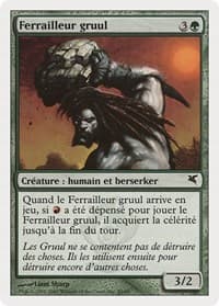 Gruul Scrapper (French) - "Ferrailleur gruul" - Magic Encyclopedia 2005 (Salvat/Hachette) - Magic: The Gathering card