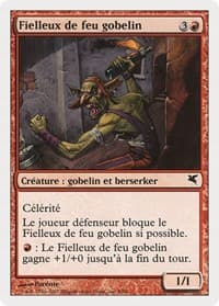 Goblin Fire Fiend (French) - "Fielleux de feu gobelin" - Magic Encyclopedia 2005 (Salvat/Hachette) - Magic: The Gathering card