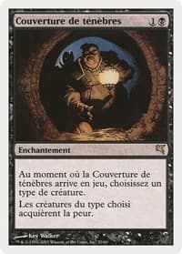 Cover of Darkness (French) - "Couverture de ténèbres" - Magic Encyclopedia 2005 (Salvat/Hachette) - Magic: The Gathering card