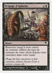 Aphetto Dredging (French) - "Dragage d'Aphetto" - Magic Encyclopedia 2005 (Salvat/Hachette) - Magic: The Gathering card