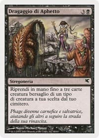 Aphetto Dredging (Italian) - "Dragaggio di Aphetto" - Magic Encyclopedia 2005 (Salvat/Hachette) - Magic: The Gathering card