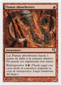 Engulfing Flames (Spanish) - "Flamas absorbentes" - Magic Encyclopedia 2005 (Salvat/Hachette) - Magic: The Gathering card