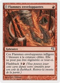 Engulfing Flames (French) - "Flammes enveloppantes" - Magic Encyclopedia 2005 (Salvat/Hachette) - Magic: The Gathering card