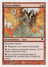 Keldon Mantle (Spanish) - "Manto keldon" - Magic Encyclopedia 2005 (Salvat/Hachette) - Magic: The Gathering card