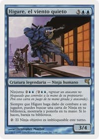 Higure, the Still Wind (Spanish) - "Higure, el viento quieto" - Magic Encyclopedia 2005 (Salvat/Hachette) - Magic: The Gathering card