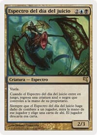 Doomsday Specter (Spanish) - "Espectro del día del juicio" - Magic Encyclopedia 2005 (Salvat/Hachette) - Magic: The Gathering card