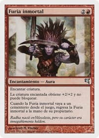 Undying Rage (Spanish) - "Furia inmortal" - Magic Encyclopedia 2005 (Salvat/Hachette) - Magic: The Gathering card
