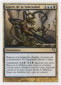 Clutch of the Undercity (Spanish) - "Agarre de la Subciudad" - Magic Encyclopedia 2005 (Salvat/Hachette) - Magic: The Gathering card